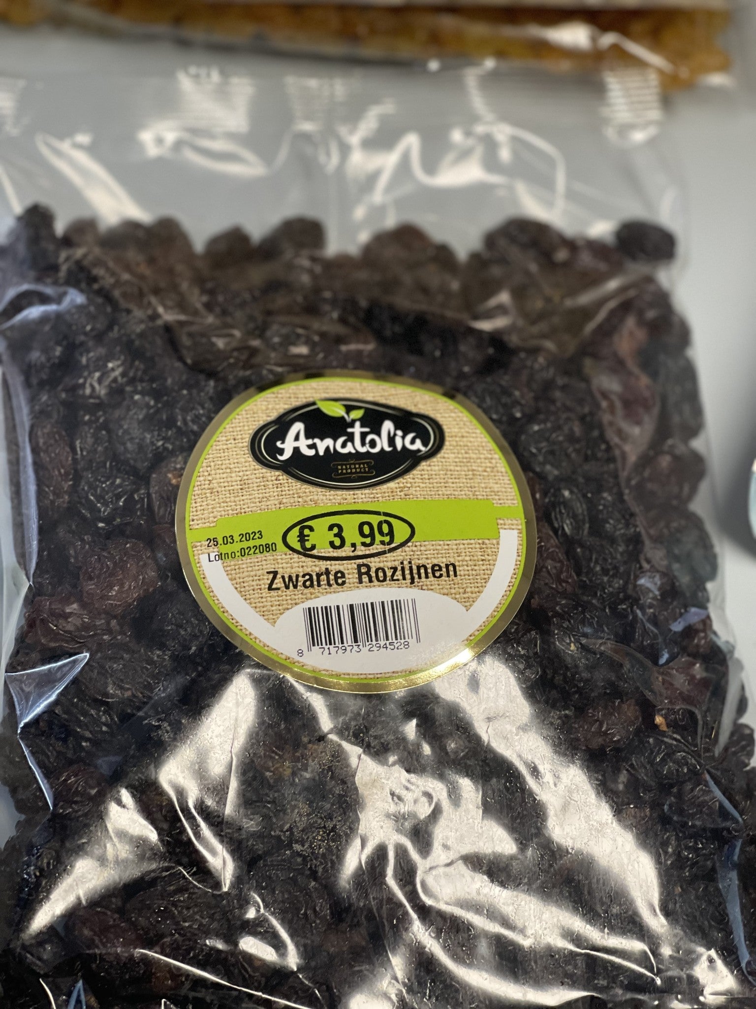 Anatolia Zwarte Rozijnen 750gr