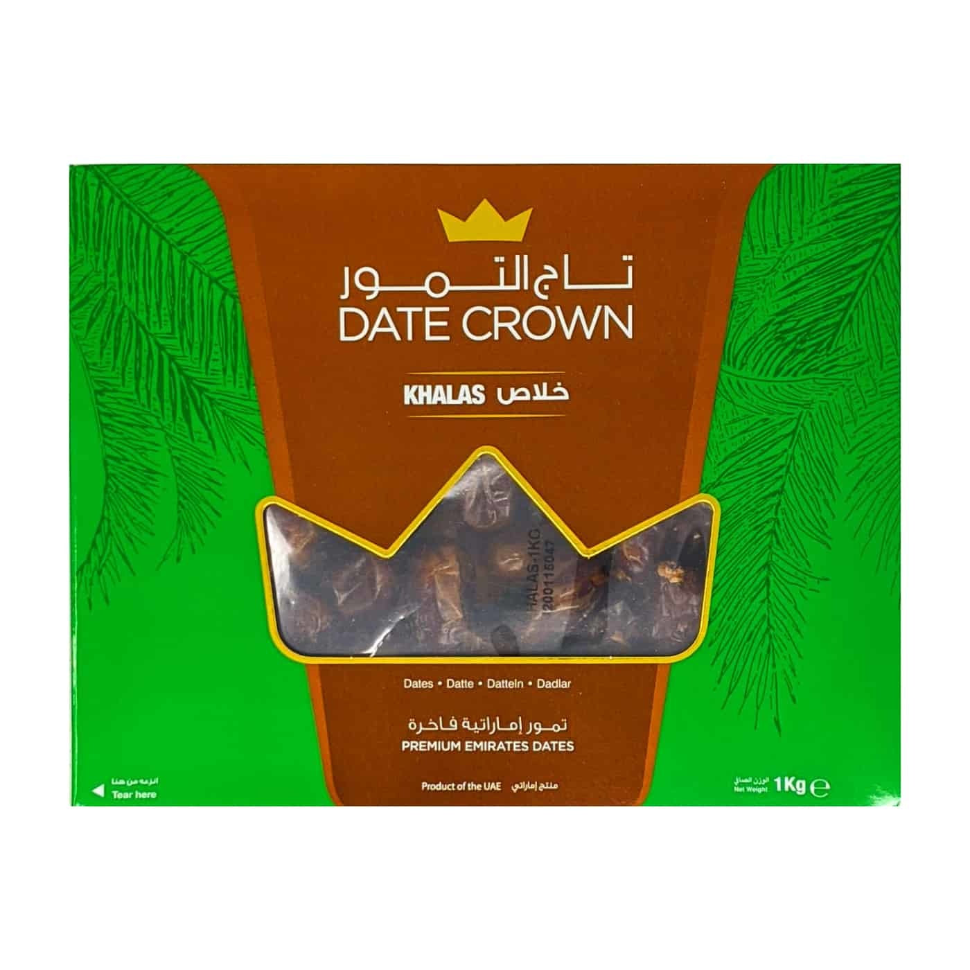 DATE CROWN KHALAS 1KG Dadels