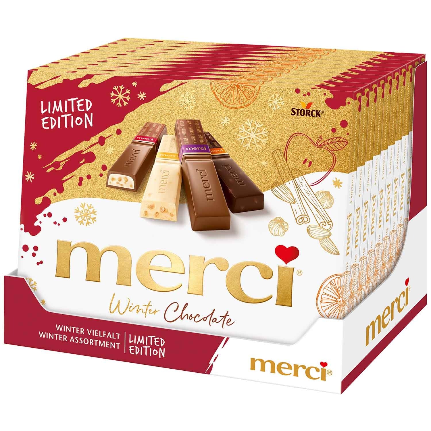 Limited edition Merci winter chocolate 250gr